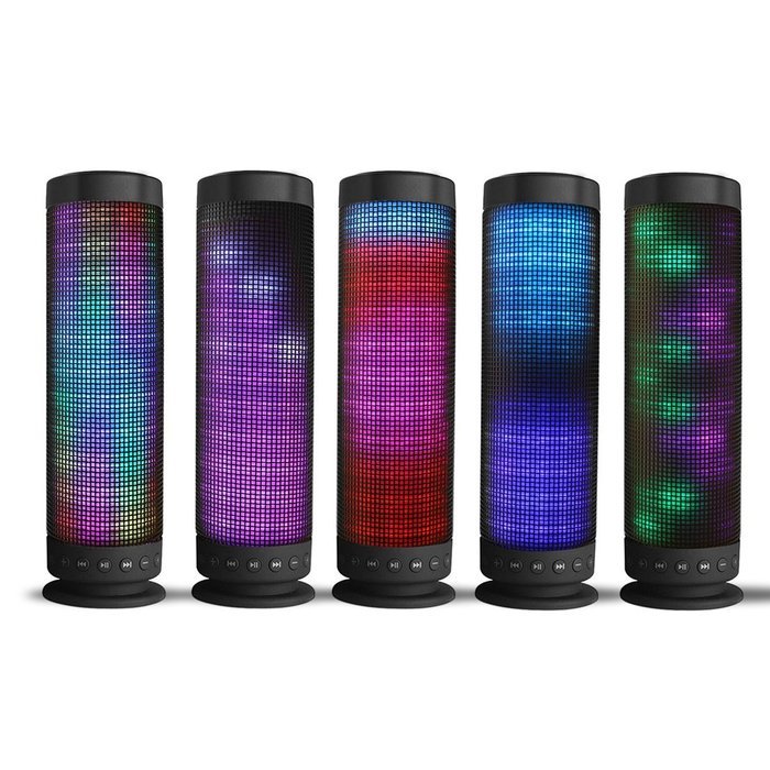 Bluetooth Speakers, PIXNOR Portable Bluetooth Speakers, Powerful Led Bluetooth Speaker Wireless 4.0 Stereo with... N7