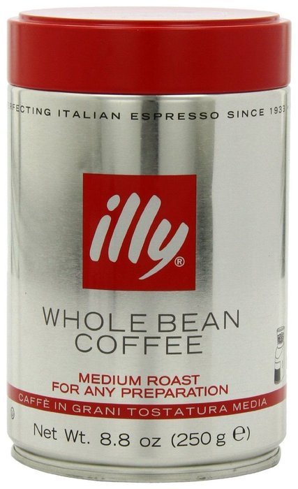 Illy Whole Bean Coffee Variety 2 Pack (Dark Roast 8.8 Oz + Medium Roast 8.8 Oz)