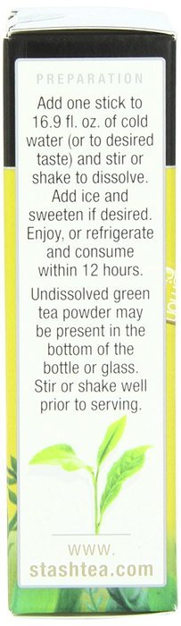Stash Powdered Green Iced Tea, Blueberry, 10 Count N2