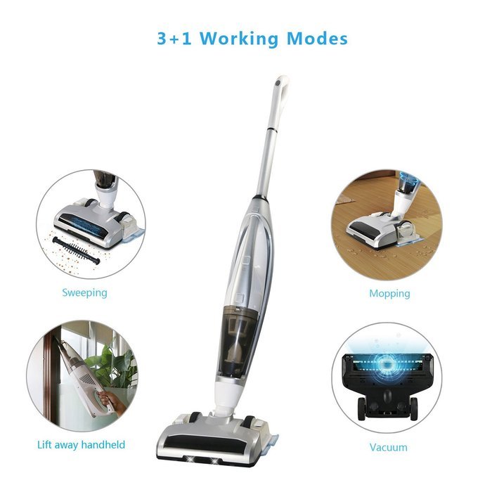 EVERTOP 3-in-1, 3+1 Lift-Away Cordless Rechargeable Powerful Suction Upright Vacuum Cleaner-Sweeping,Vacuuming... N17