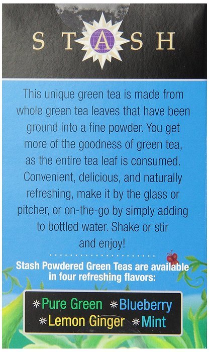 Stash Powdered Green Iced Tea, Blueberry, 10 Count N3