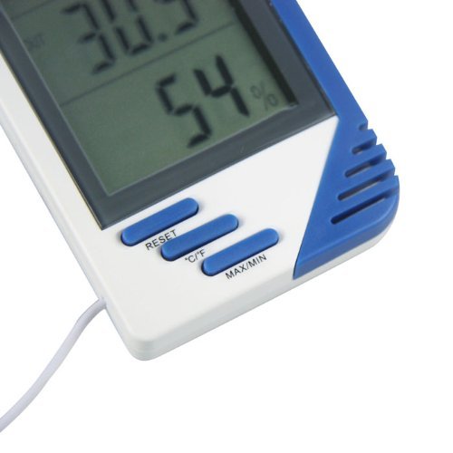 H:oter&reg; Digital Thermometer and Hygrometer, Wired Humidity & Temperature Sensor N2