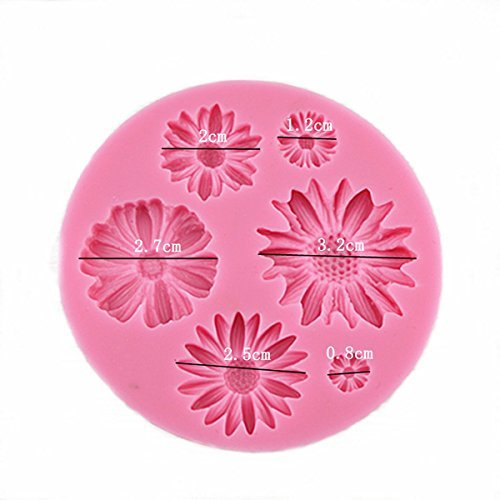 "dipshop Daisy Silicone Fondant Cake Mold Chocolate Polymer Clay Mould" shopping