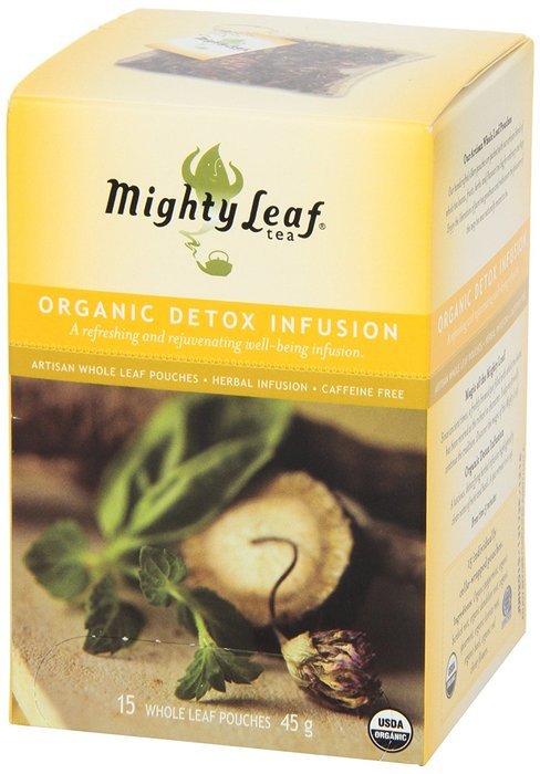 Mighty Leaf Herbal Tea, Organic Detox Infusion, 15 Pouches