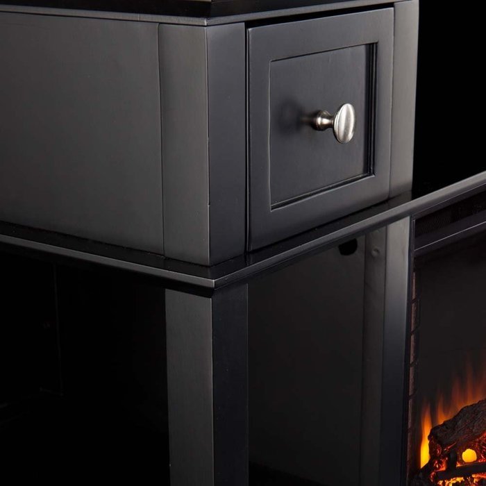 Media Fireplace in Black Finish N3