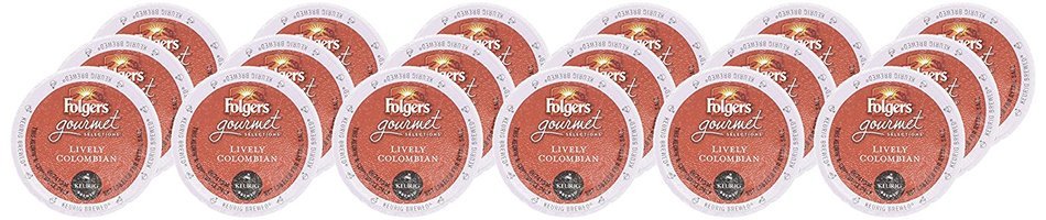 Folgers Gormet Selections K-Cup Lively Columbian Medium Roast 18 Count N7