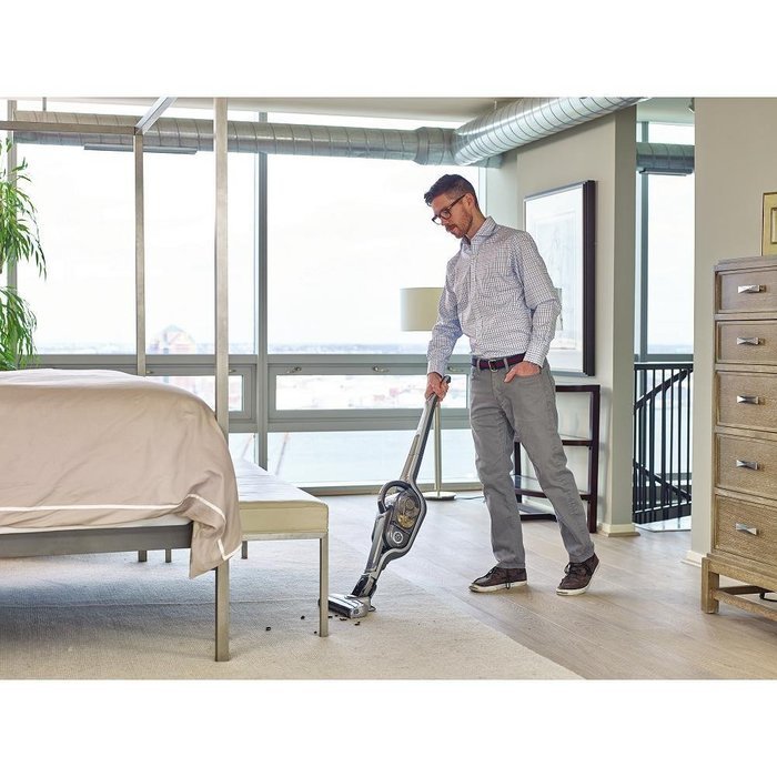 NEW! BLACK+DECKER 2-in-1 Lithium Ion Lightweight Convertible Stick Vacuum to Hand Vac with LED Indicator N13
