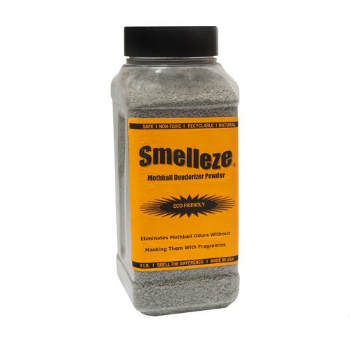 SMELLEZE Natural Moth Ball Odor Remover Deodorizer: 50 lb. Granules Rids Mothball Vapors