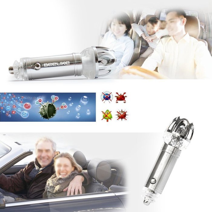 Beelike Car Anion Air Purifier Auto Air Purifier Oxygen Bar Ionizer Car Interior Decoration Car Air Freshener... N2