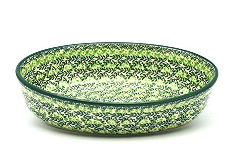 Polish Pottery Baker - Oval - Small - Irish Meadow