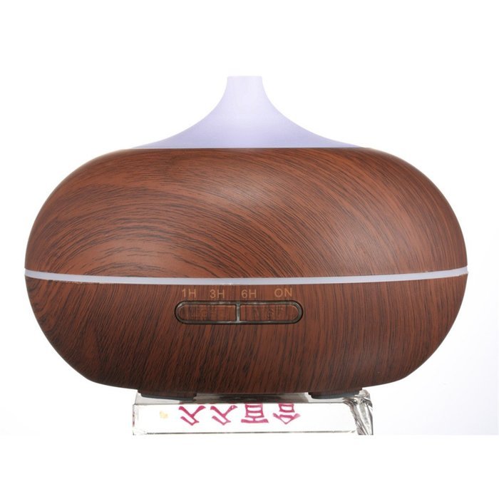 GD2016 300ml Aroma Essential Oil Diffuser Ultrasonic Cool Mist Humidifier 7 Color Changing LED Lights Wood Grain... N6