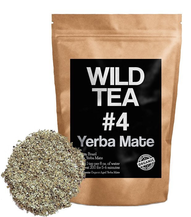 Organic Yerba Mate Tea, Wild Tea #4, Loose Leaf Yerba Mate From Brazil (2 ounce) N3