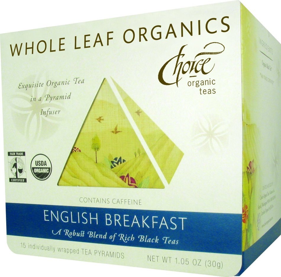Choice Organic Whole Leaf Organics Sweet Liquorice Mint Tea Pyramids, 15-Count, 0.95-Ounce Boxes (Pack of 3) N50
