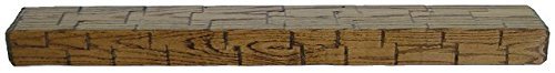 #1003 Country Hand Hewn Oak Fireplace Mantel Unfinished (stain and finish to match your decor) (5x9x84)