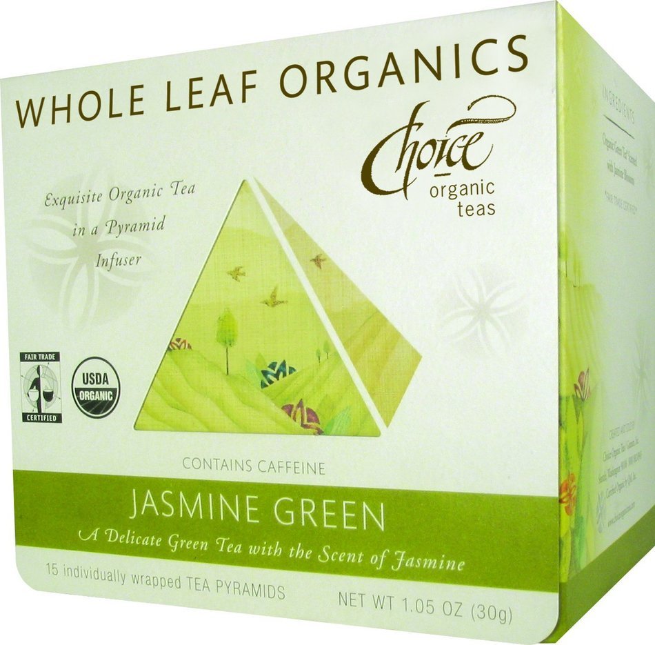 Choice Organic Whole Leaf Organics Sweet Liquorice Mint Tea Pyramids, 15-Count, 0.95-Ounce Boxes (Pack of 3) N58