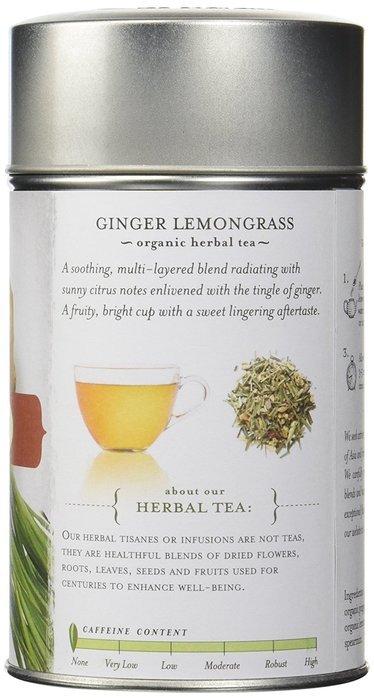 Tea Forte GINGER LEMONGRASS Loose Leaf Organic Herbal Tea, 3 Ounce/85 g Tea Tin N11