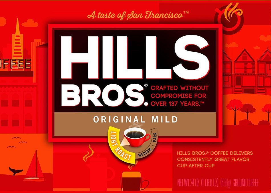 Hills Bros Coffee Original Blend Medium Roast Ground, 26 Ounce N22