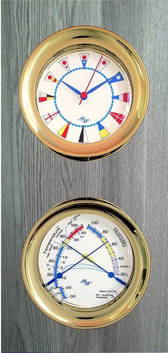 White Flag 5.85 Windlass Gift Set presented in a Leather Finish Felt Lined Gift Box with Clock and Comfort Meter