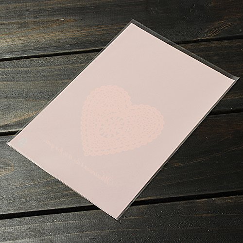 "10pcs Lace Heart Clear Cellophane Cookie Wedding Candy Party Bags" shopping N8