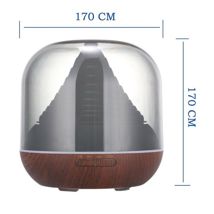 ATD 300ML Two steps out of the Fog Cylindrical Humidifier,Ultrasonic Atomization 7 Color Diffusion Humidifier... N5