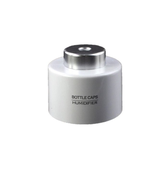 Leewa Protable USB Charging Bottle Caps Humidifier - Steam Mist Diffuser - 40ml/h Humidification (White)