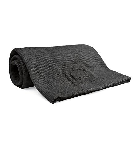 Large Pavenex Fireplace Blanket Stops Overnight Heat Loss, In Black N3