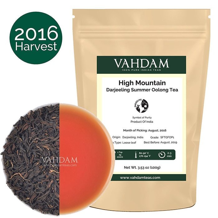 High Mountain Oolong Tea Leaves from the Himalayas, 100% Natural, Hand-plucked in High Elevation Plantations in... N31