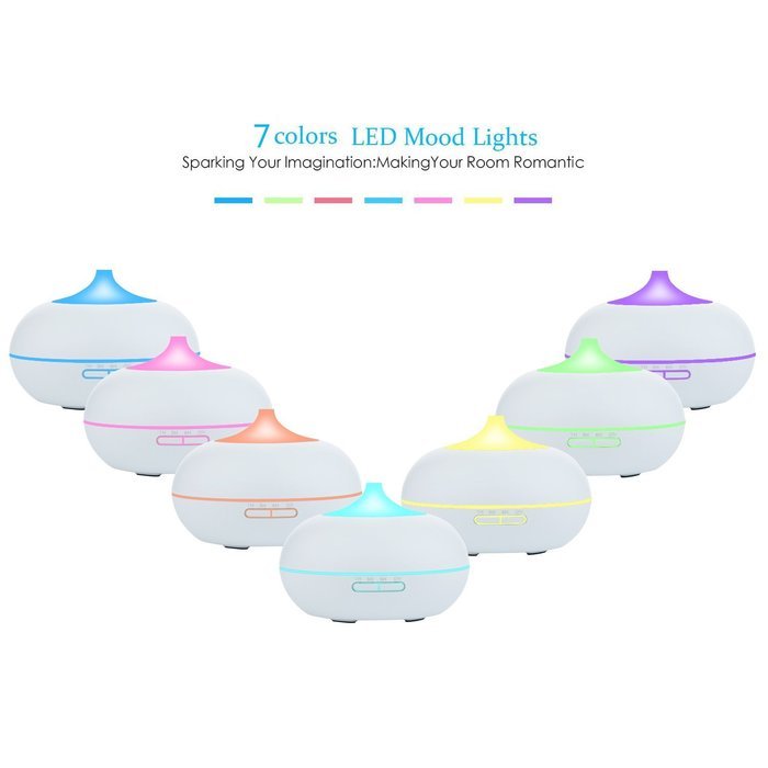 Ultrasonic Essential Oil Diffuser for Aromatherapy, GerTong 300ml Cool Mist Air Humidifier Purifier with 7 Color... N14