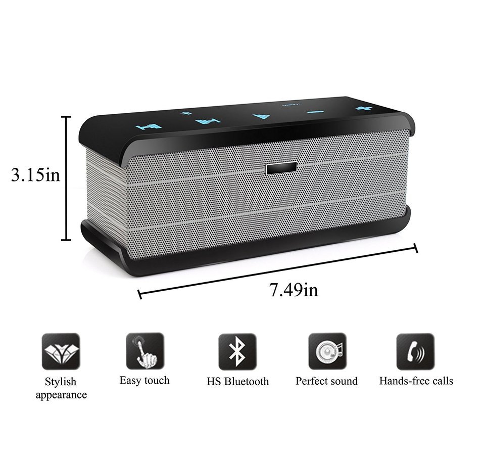SmartSpeed Wireless Bluetooth Speakers Portable Wireless Rechargeable Stereo HIFI Outdoor Indoor Bluetooth 4.0... N3