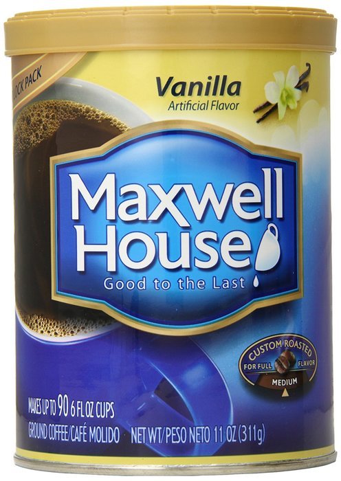 Maxwell House Ground Coffee, Vanilla, 11 Ounce