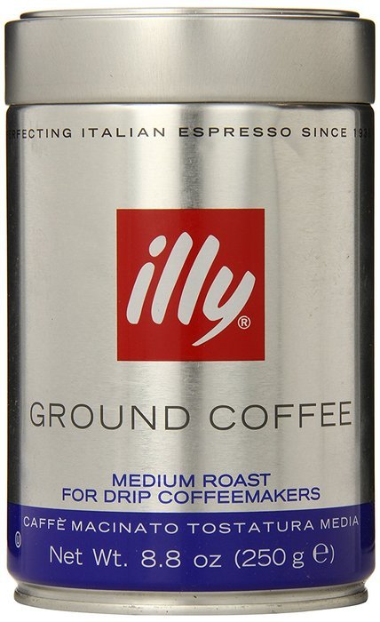 illy Caffe Normale Drip Grind (Medium Roast, Blue Band) Coffee Cans 8.8 oz (Pack of 6) N4