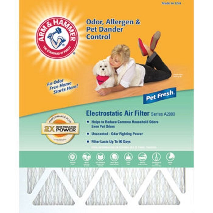 Arm & Hammer AF-AH2025.4 Enhanced Air Filter, 20-Inch by 25-Inch by 1-Inch, 4-Pack