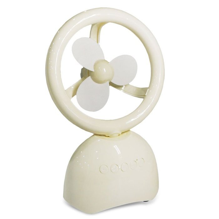 Henscoqi Portable Bluetooth Mini Fan Electric Rechargeable Air Circulator Fan(Black)