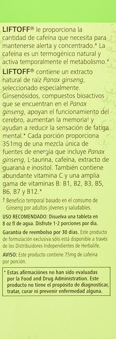Herbalife Liftoff Tropical Fruit 10 Tabs N14