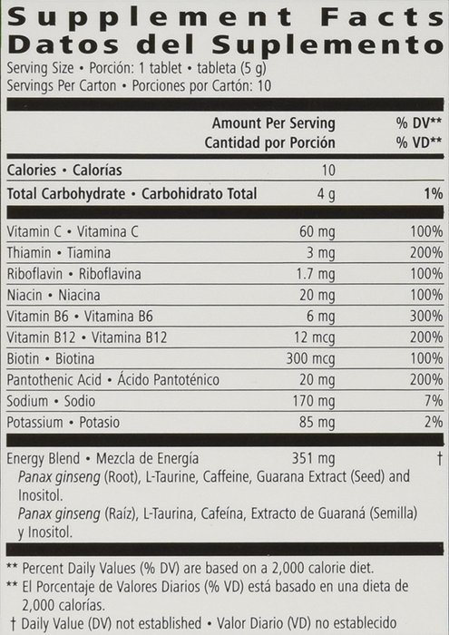 Herbalife Liftoff Tropical Fruit 10 Tabs N15
