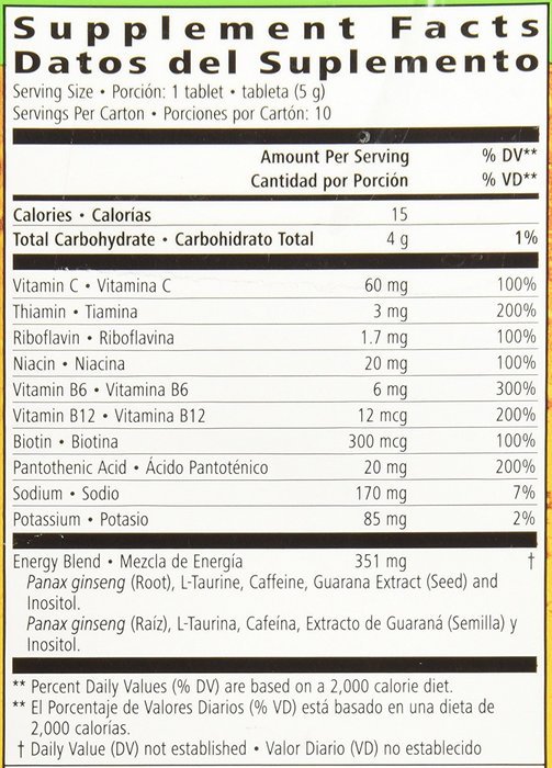 Herbalife Liftoff Tropical Fruit 10 Tabs N17