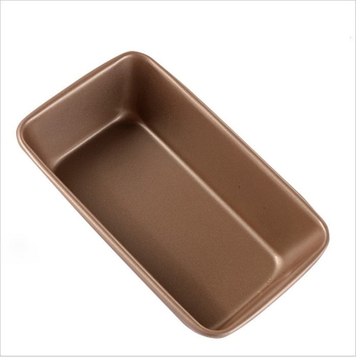 Big Rectangular Food Grade Gold Bread Baking Pan Flexible&Non-stick N3