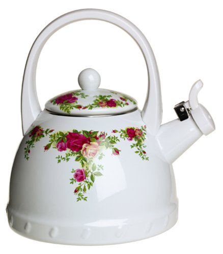 Royal Albert Old Country Roses Teakettle with Whistle
