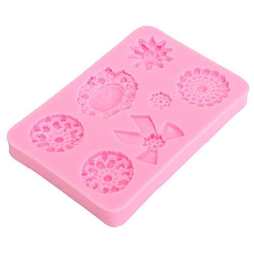 "Flowers Bows Shape Silicone Mold Cake Decoration Fondant Cake 3D Food Grade Mould" shopping N3