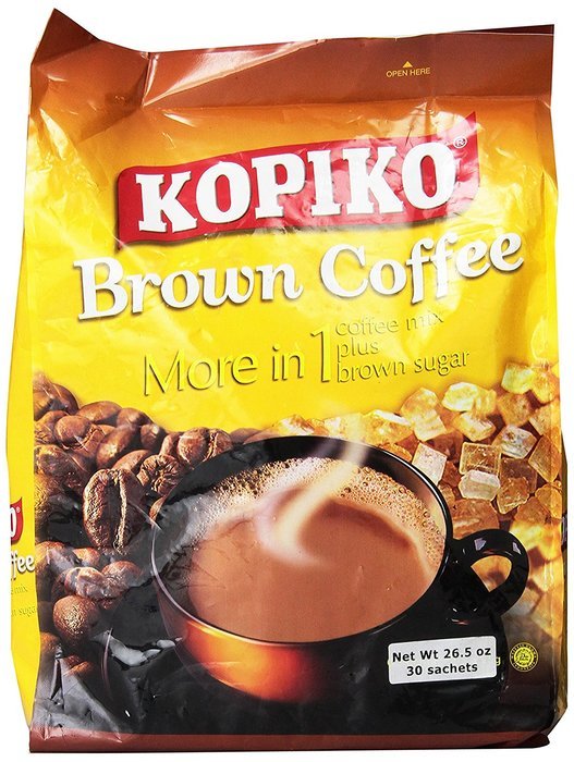 Kopiko Instant 3 in 1 Brown Coffee - 30 Packets/Bag (26.5 Oz) N2