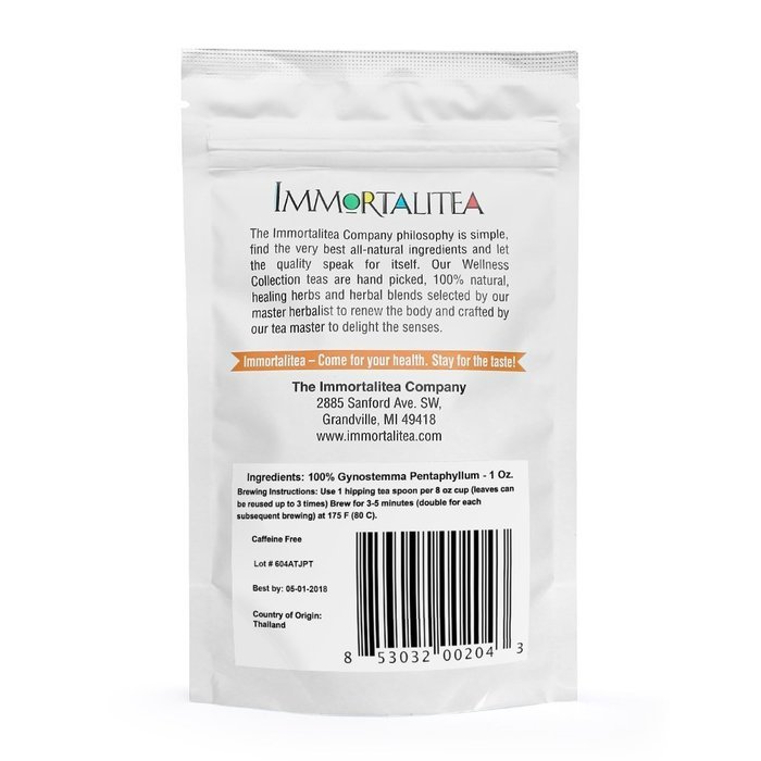 Jiaogulan (100% Gynostemma pentaphyllum) Tea - Best Quality Natural Loose Leaf Immortality Herb - Caffeine-Free... N12