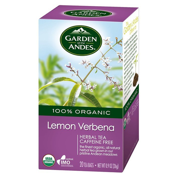 Garden of the Andes Lemon Verbena Organic Tea, 20 Count (Pack of 6)