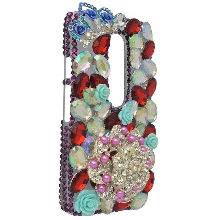 Spritech(TM) Bling Clear Phone Case For Motorola Moto G3/Moto G (3rd Gen),3D Handmade Blue Crystal Butterfly Small... N114