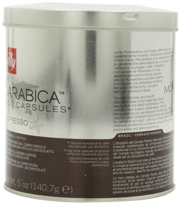 Illy iperEspresso MonoArabica Brazil Capsules full-bodied Coffee, 21-Count Capsules N4