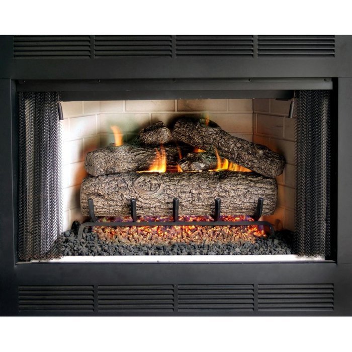 Peterson Real Fyre 30-inch Golden Oak Log Set With Vented G4 Burner