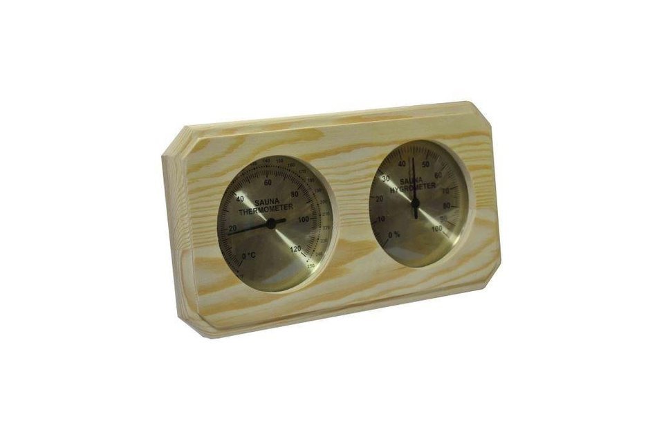 Pine Sauna Thermometer And Hygrometer N2