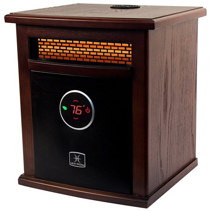 Heat Storm Deluxe Logan w/Bluetooth Speaker Portable Infrared Space Heater N2