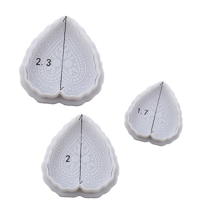 3Pcs/Set Heart Shaped Plunger Mould & 125 Designer Cupcake Liners Bundle Girls Party Theme N5