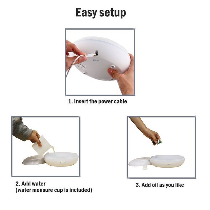 AROFUME 350ml 12 Hours ultrasonic Essential Oil Diffuser Aromatherapy Cool Mist Humidifier for Home N4