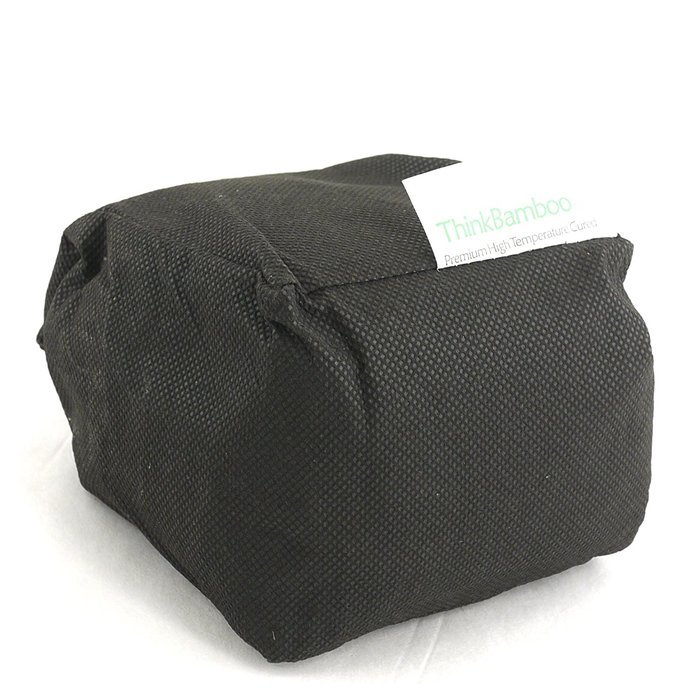 BambooMN Brand - Granulated Bamboo Charcoal Odor Absorber in Decorative 4" Box, Green and Brown 4pc